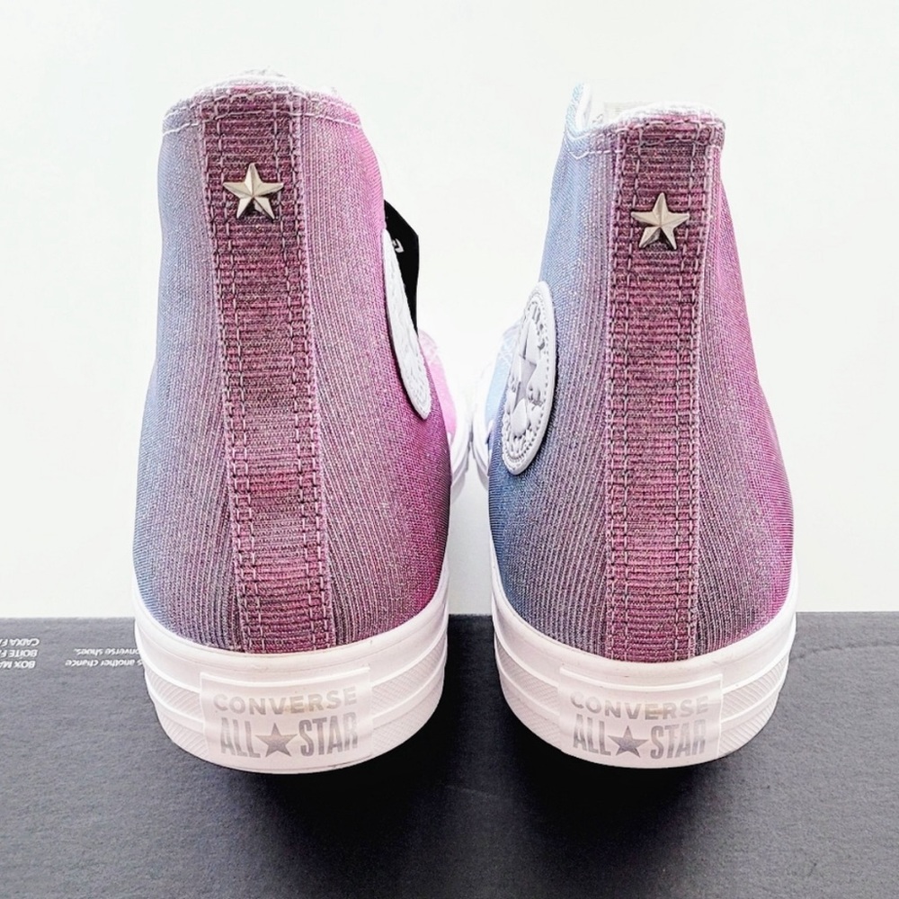 Converse CTAS Hi Pure Platinum/Blue/Pink